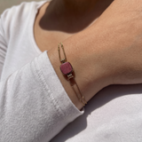 Bracelet Vintage - Rhodonite Rose