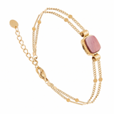 Bracelet Vintage - Rhodonite Rose