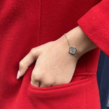 Coffret Fleur Nouvelle argent  - collier et bracelet