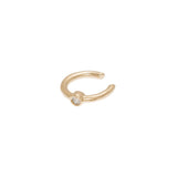 Bague d'oreille strass en plaqué or