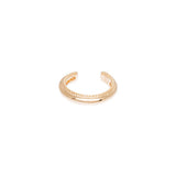 Bague d'oreille couronne en plaqué or, vue 4