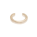 Bague d'oreille lisse en plaqué or, vue 4