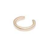 Bague d'oreille lisse en plaqué or, vue 2