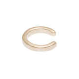 Bague d'oreille lisse en plaqué or, vue 3