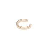 Bague d'oreille lisse en plaqué or
