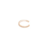 Bague d'oreille zircons en plaqué or
