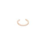 Bague d'oreille zircons en plaqué or, vue 2