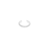 Bague d'oreille écailles en argent, vue 2
