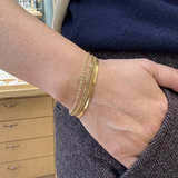Bracelet Multirangs Maillon et Serpentine Doré - Acier Chirurgical