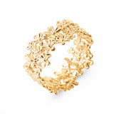 Bague flower en plaqué or