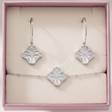 Coffret Fleur Nouvelle argent - boucle et bracelet