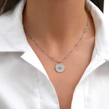 Collier œil étoilé en acier, vue 2
