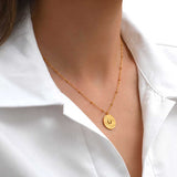 Collier œil étoilé en doré, vue 2