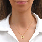 Collier Sun Flower en doré, vue 2