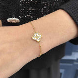 Coffret Fleur Nouvelle Or - collier et bracelet