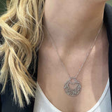 Collier Bohème végétale en argent, vue 2