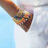 Nahua accessories collection Nikita,  ce bracelet de la marque bijoux française nahua est très original et créatif. En vente en boutique de bijoux à Paris et sur le site de bijoux naode