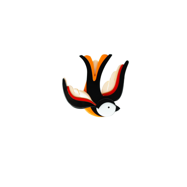 Broche Swallow Orange